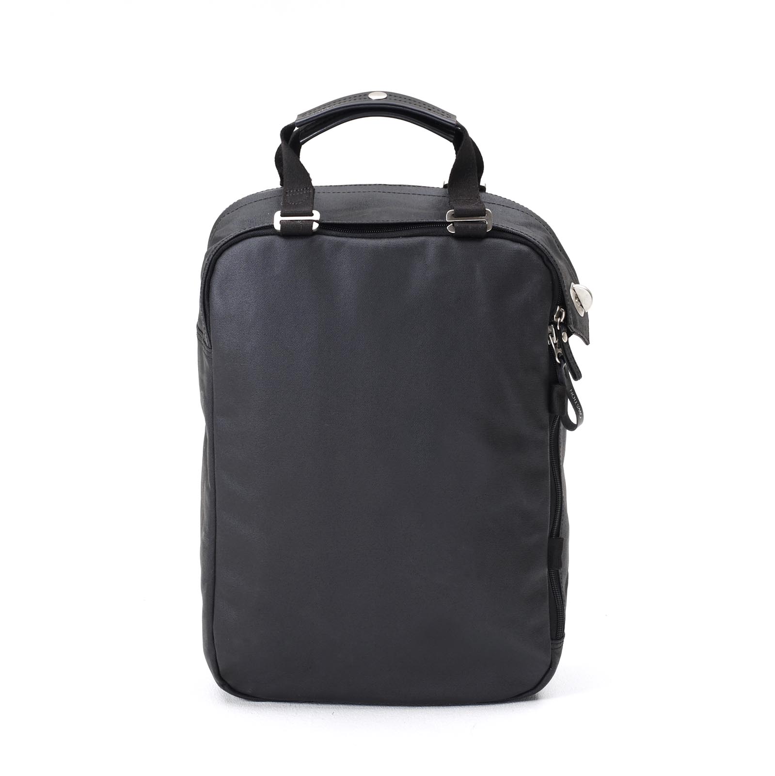QWSTION DAYPACK ORGANIC JETBLACK FRONT