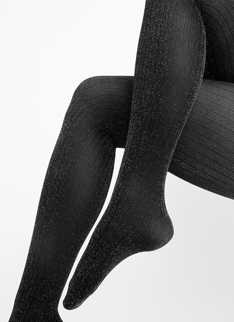 Swedish Stockings Lisa Lurex Rib Tights 1 lisa lurex rib tights blacksilver patterned stockings swedish stockings