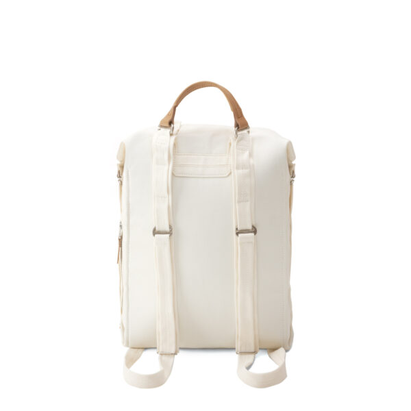 qwstion bananatex zip pack natural white back backpack