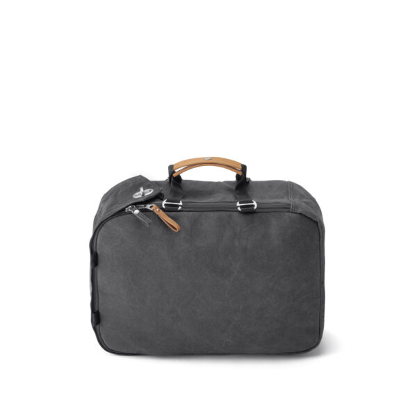 qwstion day pack organic washed black front 2