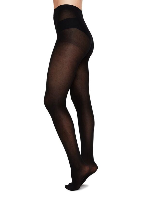 stina premium bio cotton tights black premium stockings swedish stockings s