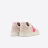 Veja V 10 Suede Multico Natrual Rose Fluo