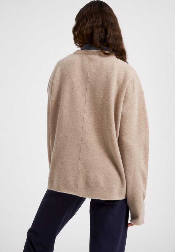 dariaa recycled wool dark caramel melange 02