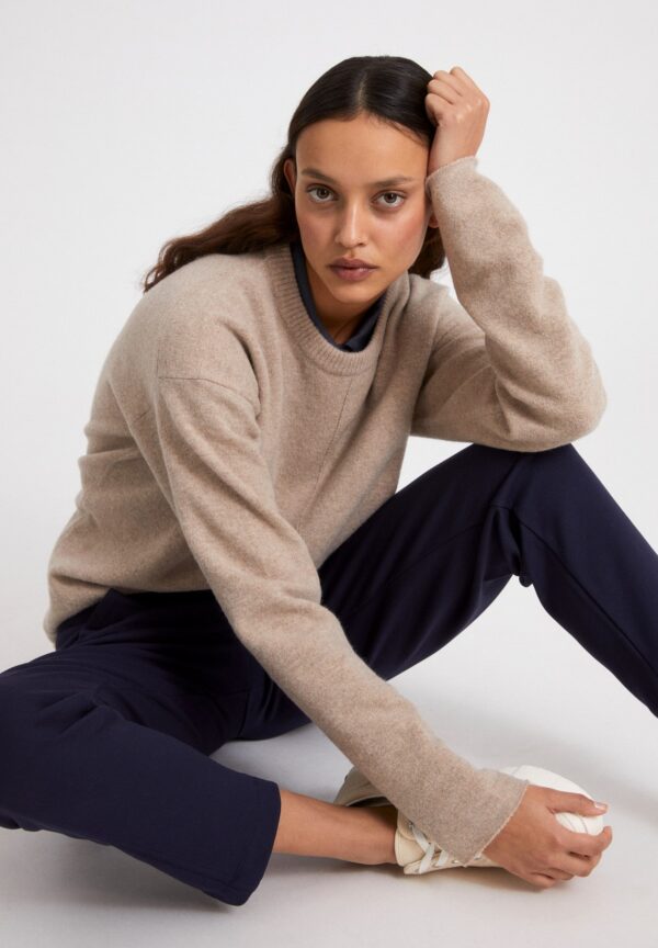 dariaa recycled wool dark caramel melange 04