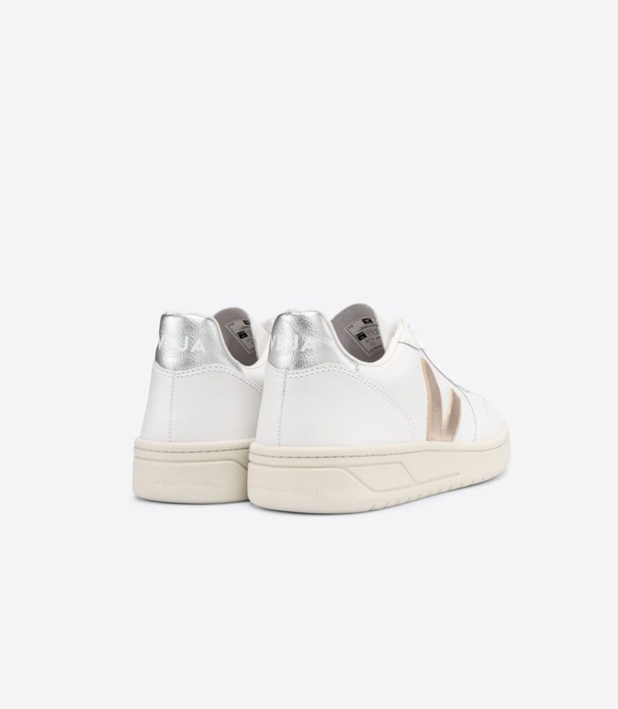 veja v10 white platine silver