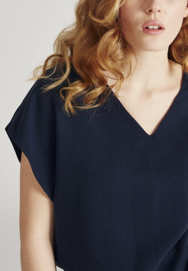 Blusenshirt 20RUBY 20aus 20TENCEL E2 84 A2 20Lyocell Blouse 113092 Midnight 20Blue 20 Tencel
