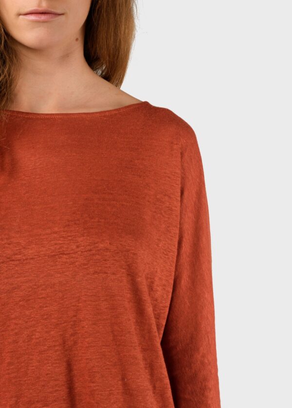 Emma linen tee T Shirts KC317 Clay red 3 55c0b398 6f62 4c47 8bbc