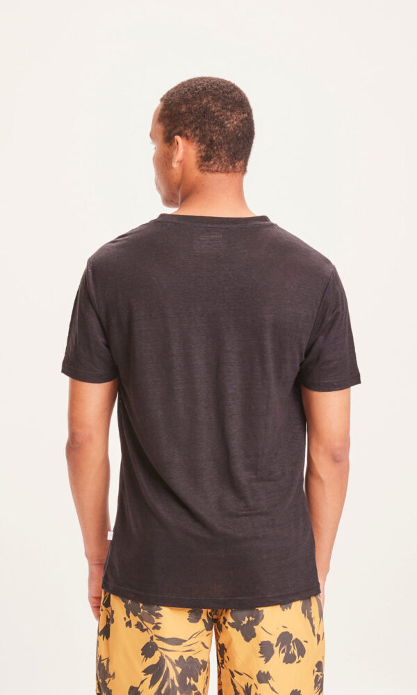 ALDER linen tee T shirts 10373 1300 Black Jet