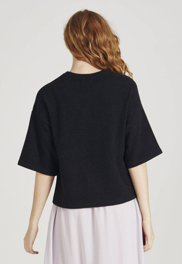 Sweater 20SELMA 20aus 20recycelter 20Baumwolle Sweater GB1229 Dark 20Grey