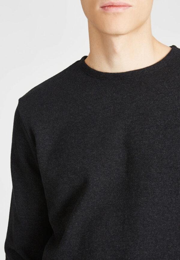 Sweater IAN aus recycelter Baumwolle Sweater GB1289 Dark Grey