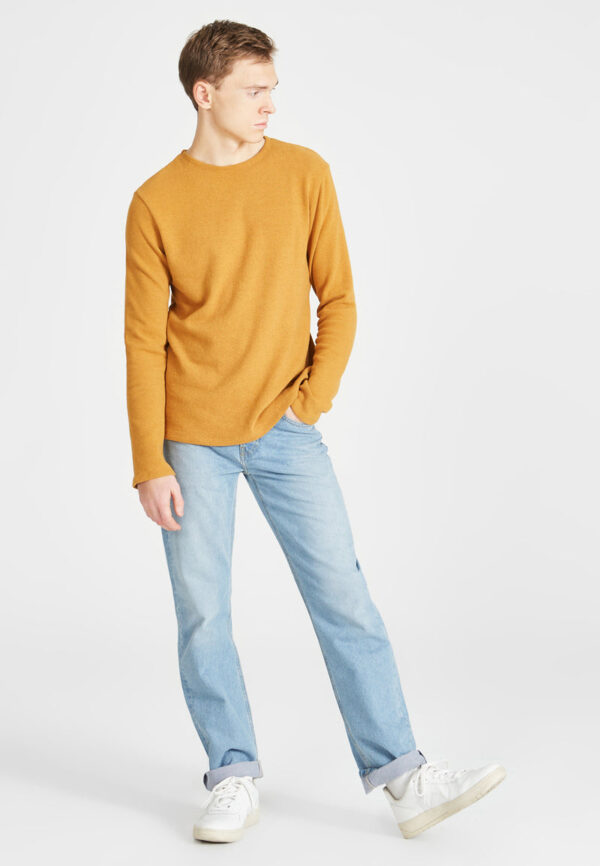 Sweater IAN aus recycelter Baumwolle Sweater GB1289 Mustard