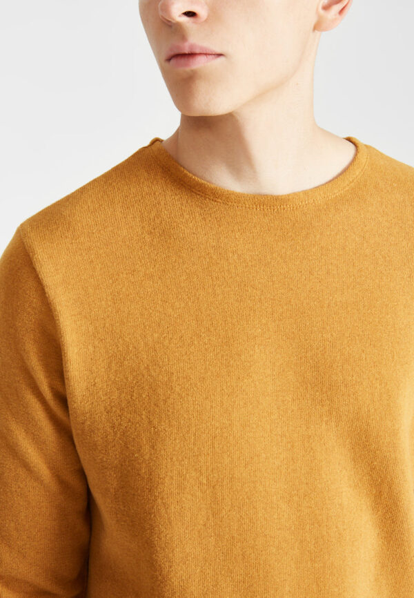 Sweater IAN aus recycelter Baumwolle Sweater GB1289 Mustard