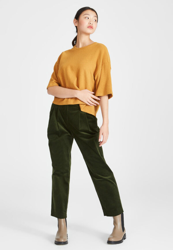 Sweater SELMA aus recycelter Baumwolle Sweater GB1229 Mustard