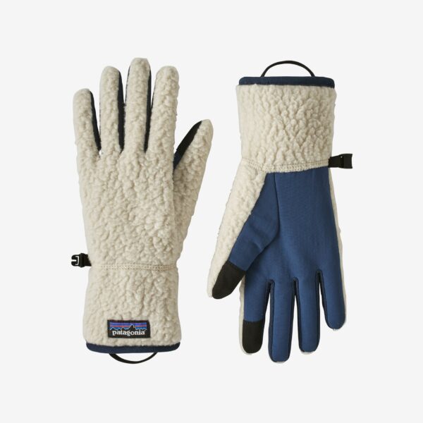 retro pile gloves
