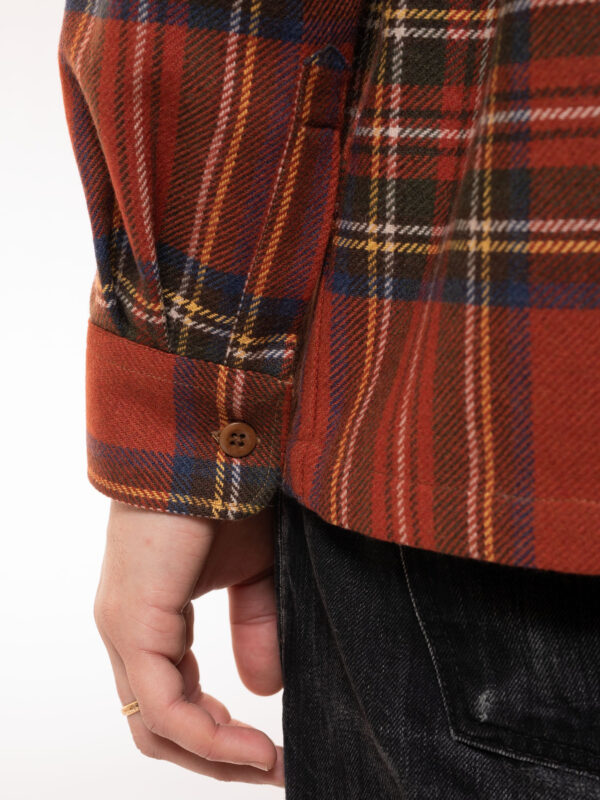Sten Tartan Check Wool Poppy Red 1407