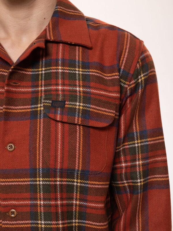 Sten Tartan Check Wool Poppy Red 1407