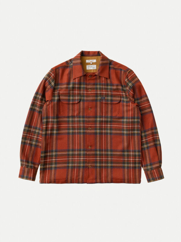 Sten Tartan Check Wool Poppy Red