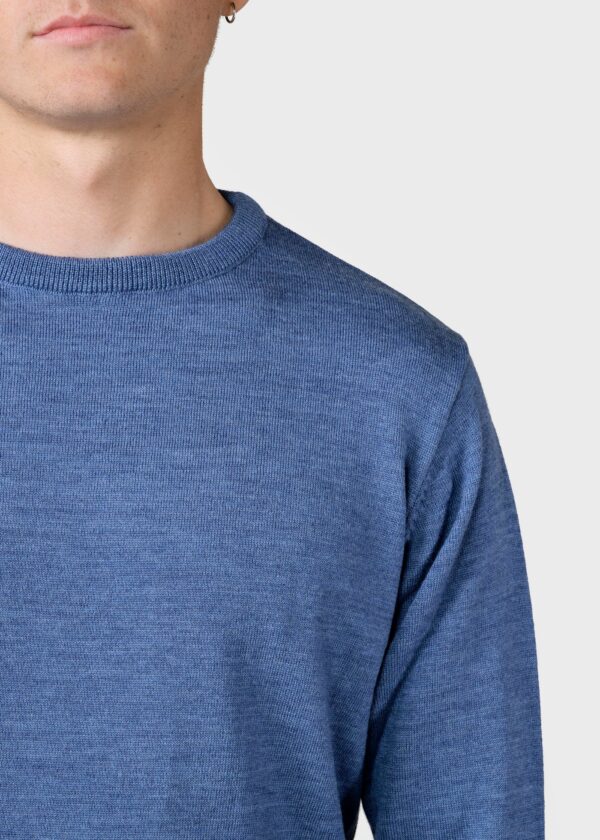 Mens basic merino knit Knitted sweaters KC1192 Sky blue