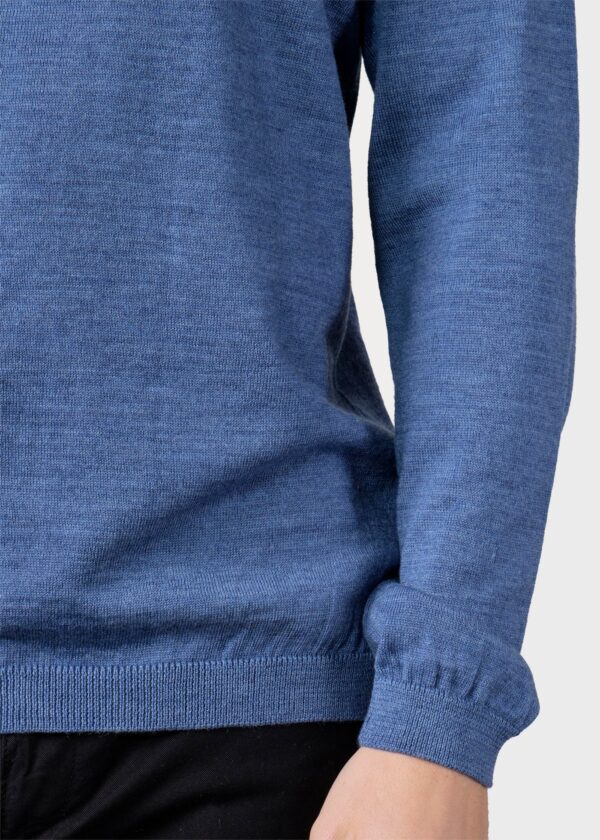 Mens basic merino knit Knitted sweaters KC1192 Sky blue