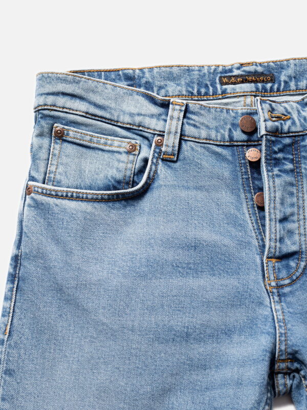 Grim Tim Worn Pale Blue 114204 1333 nudie