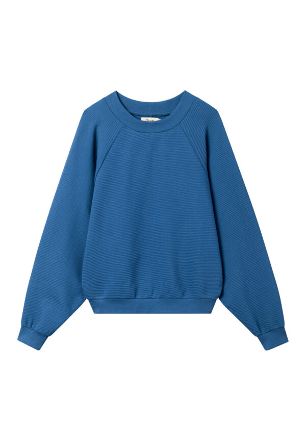 Sweater ISABEL aus Bio Baumwolle Sweater GB1529 Ocean Blue Rib
