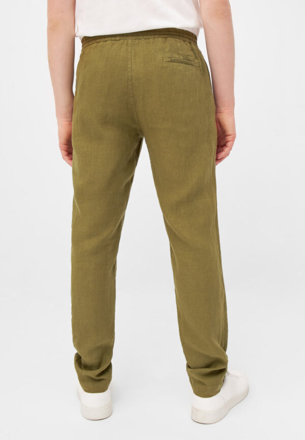 Chino Hose ERIC aus Leinen Trousers GB1594 Olive Oil Linen 2 12db8cd8 23d8 43cf a5e1