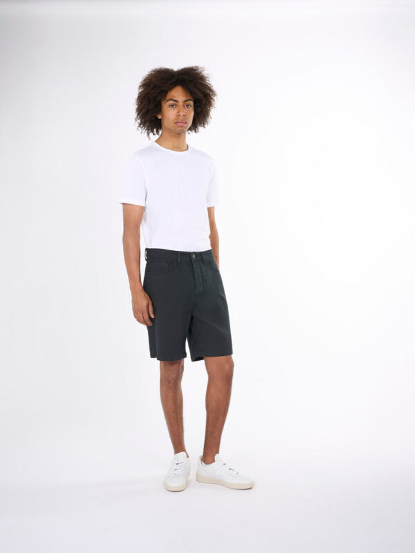 loose 5 pocket canvas twill shorts