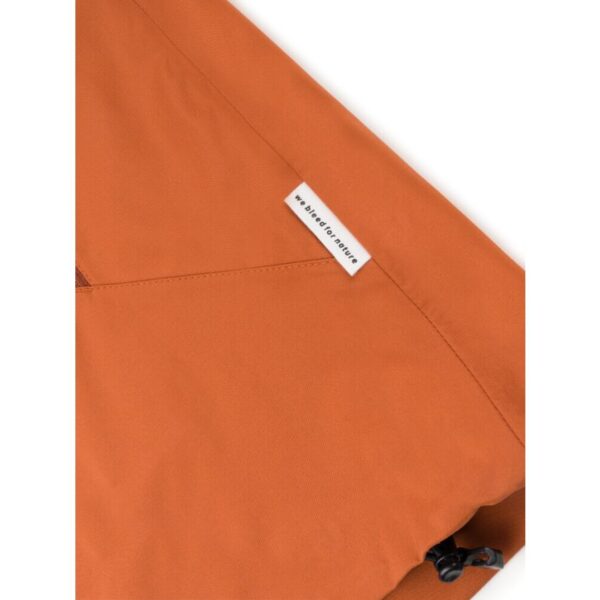 bleed clothing 2424 sympatex rainshell jacket orange brown detail 04