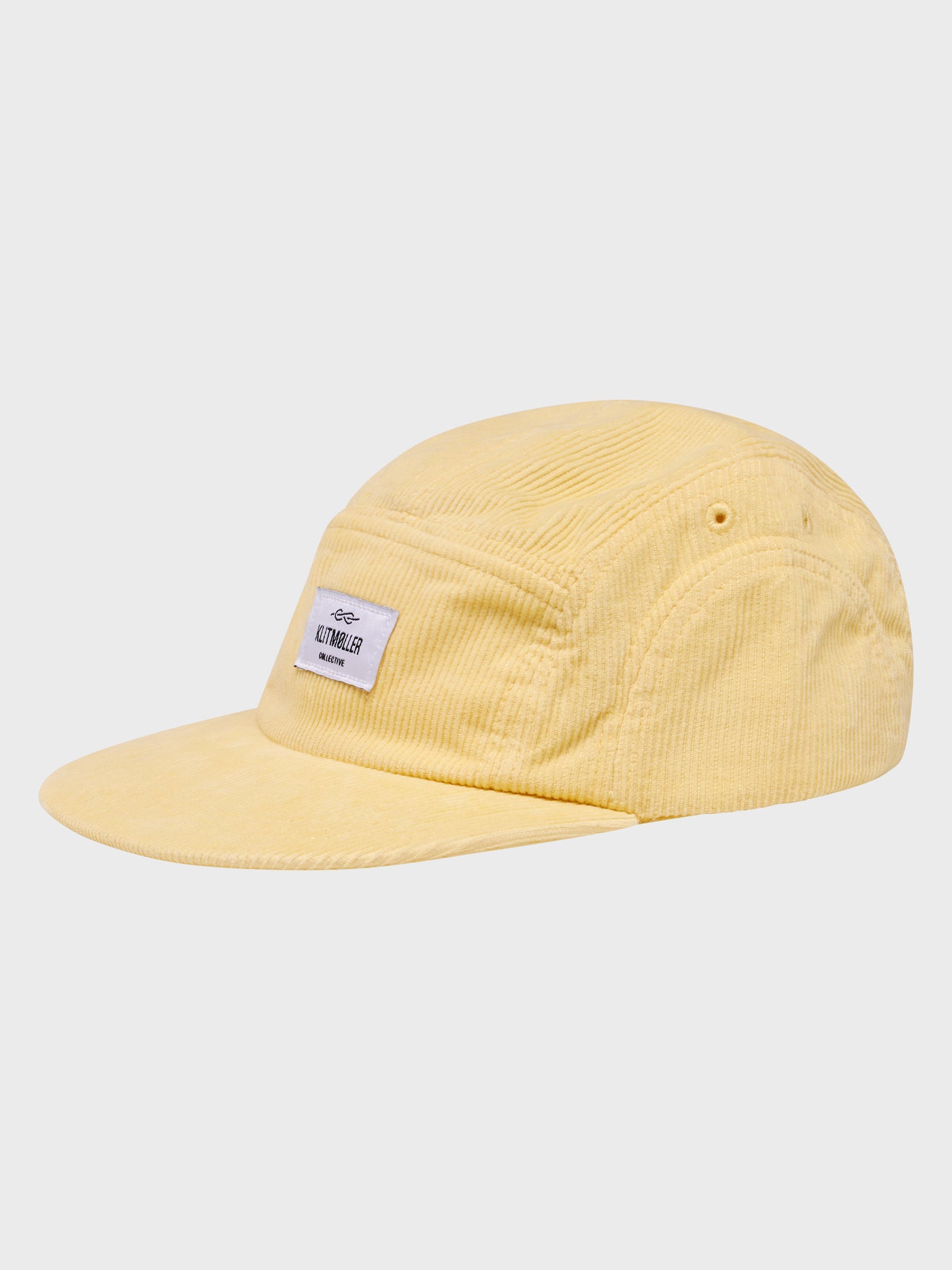 Klitmøller Five Panel Cap Corduroy Lemon Sorbet - auras fair & style