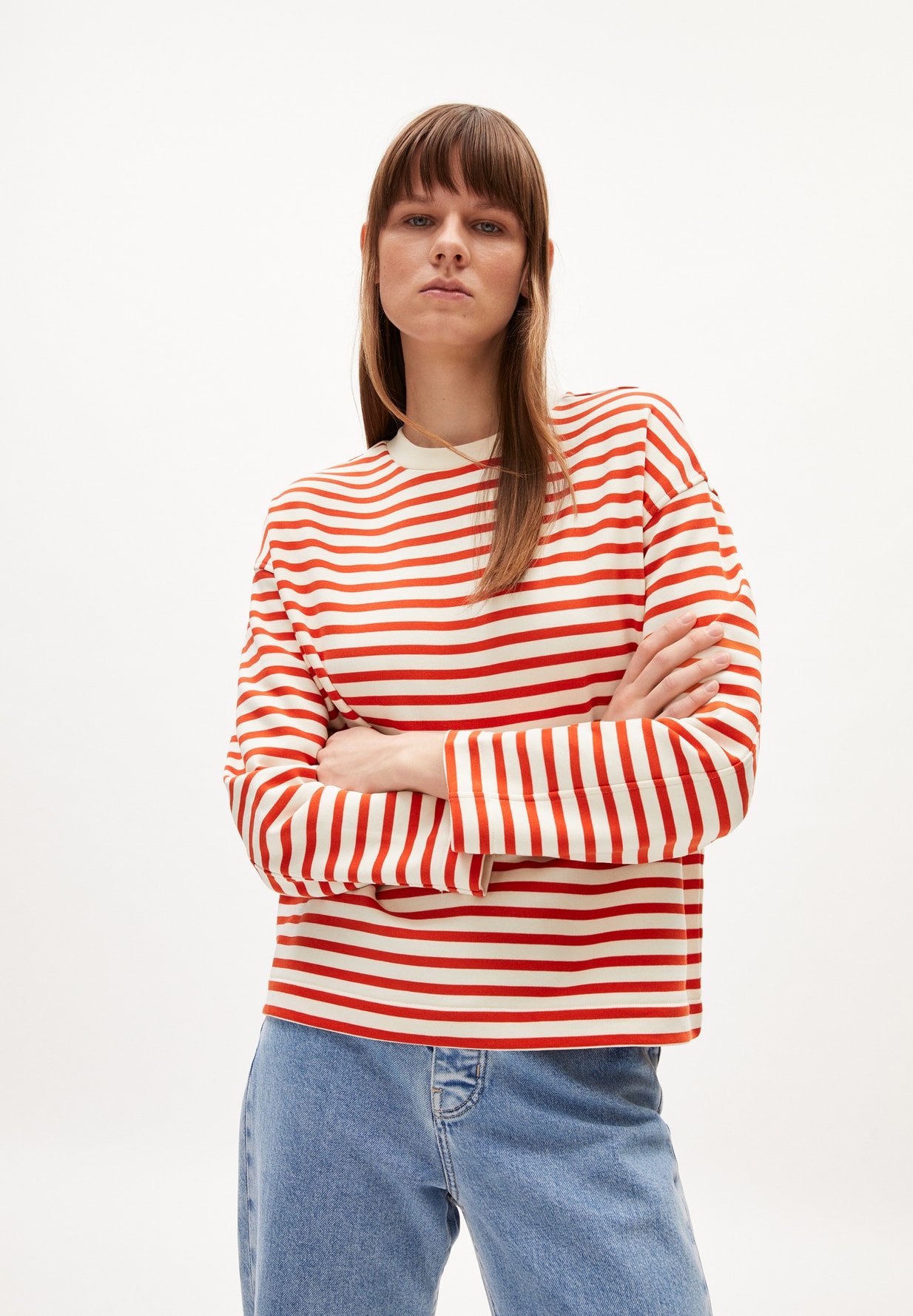 frankaa maarlen stripe emergency red undyed