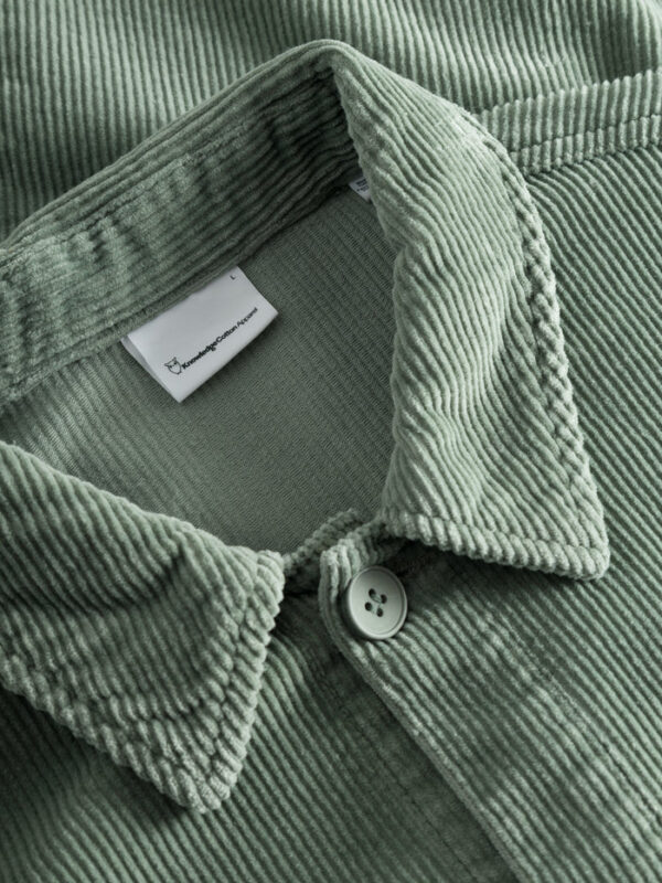 Stretched 8 wales corduroy overshirt Overshirts 1190032 1396 Lily Pad