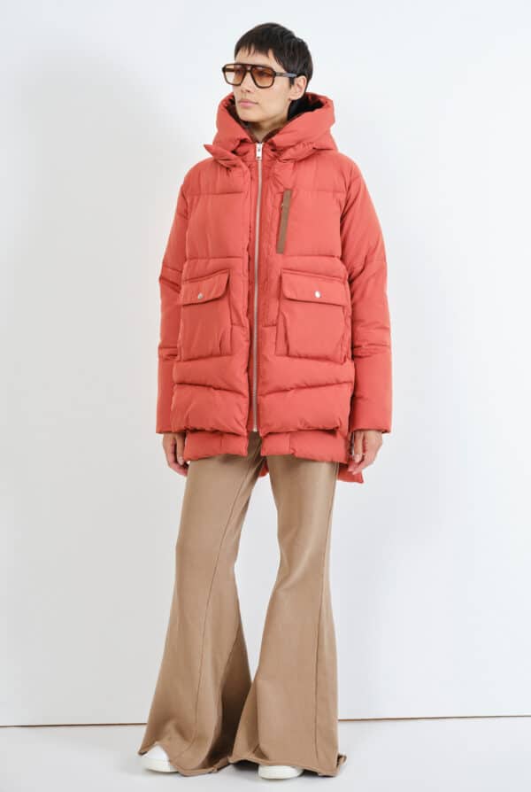 233 Lyndon Puffer Jacket Burnt Red 031