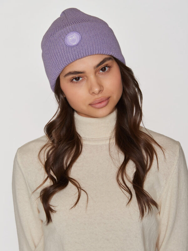 Big rib beanie Hats 2210005 1418 Violet Tulip