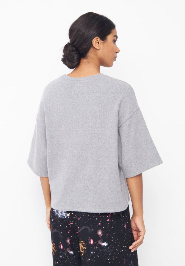 Sweater SELMA aus recycelter Baumwolle Sweater GB1229 Stone Grey