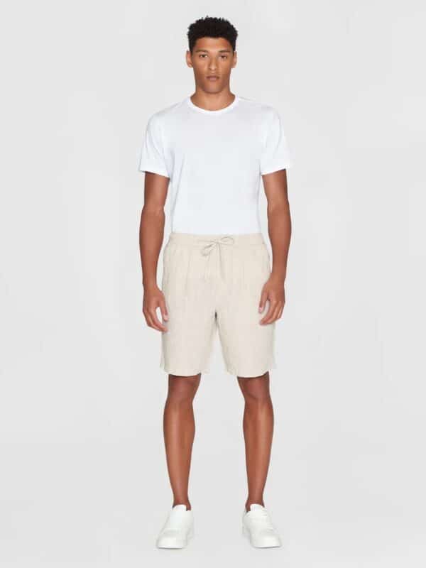 fig linen shorts