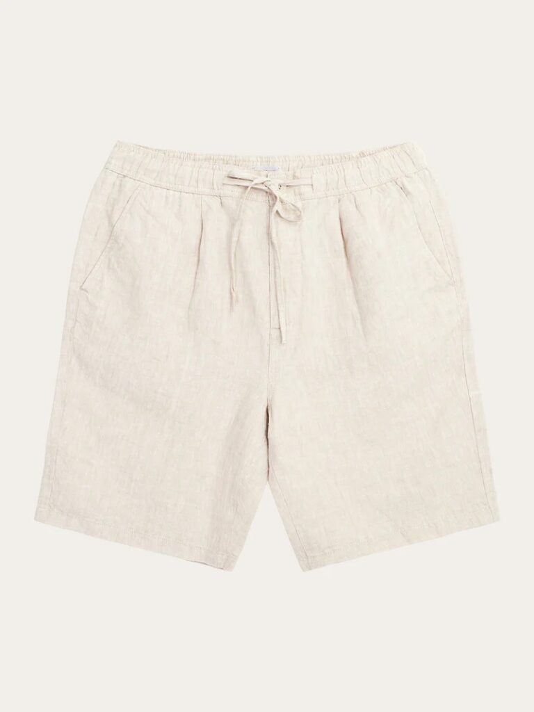 fig linen shorts