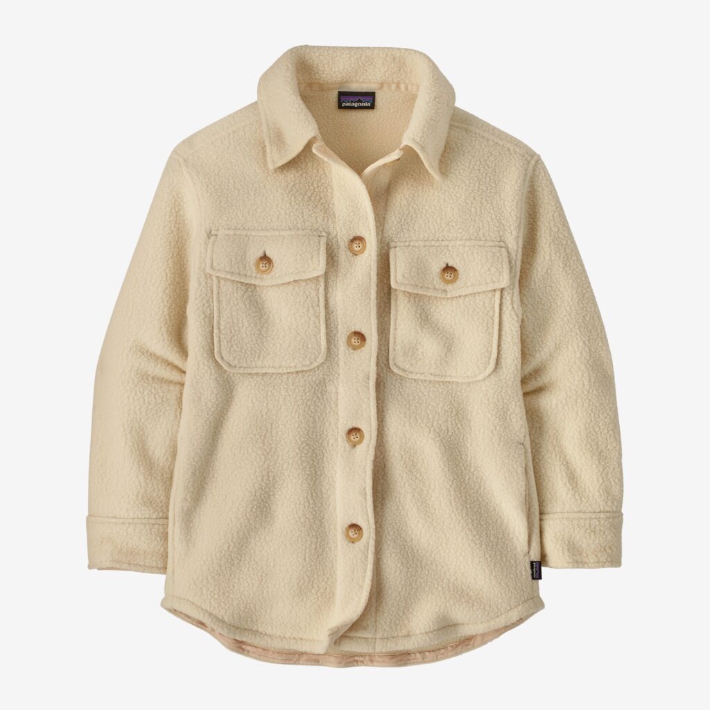 retro pile shacket