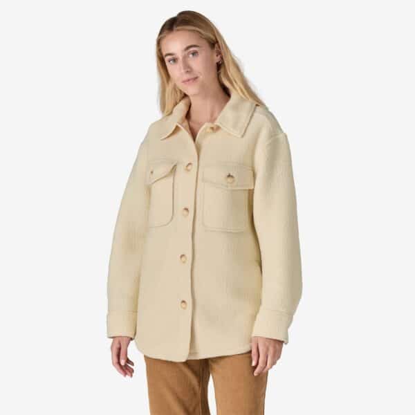 retro pile shacket