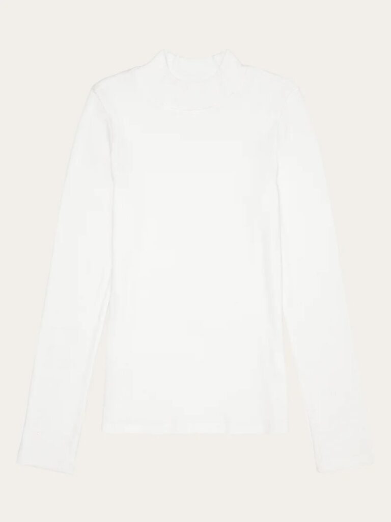 rib high neck longsleeve