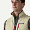 retro pile vest