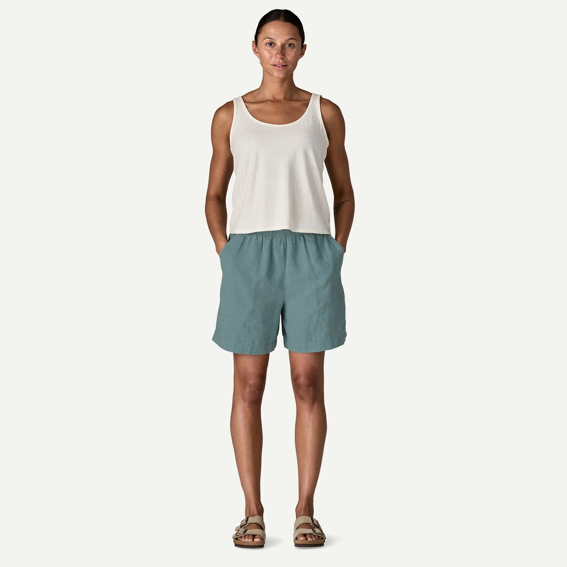 Patagonia Garden Island Long Shorts Blue Sage