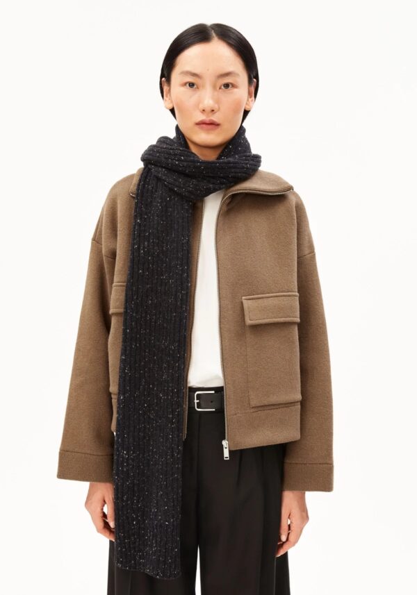 tweed knit scarf