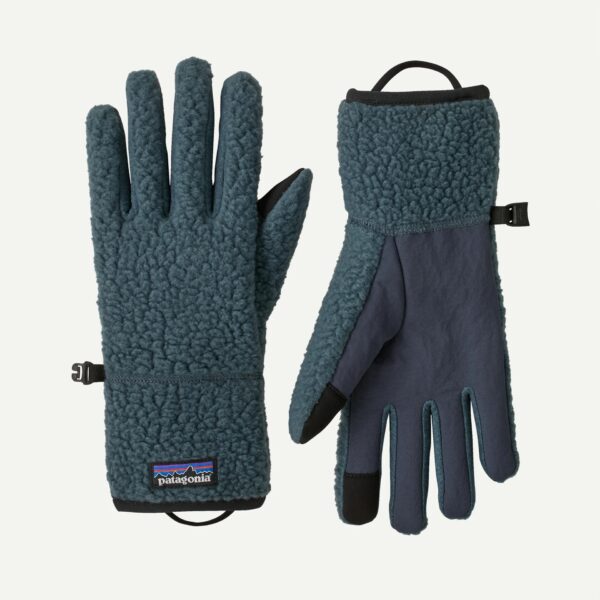 retro pile gloves
